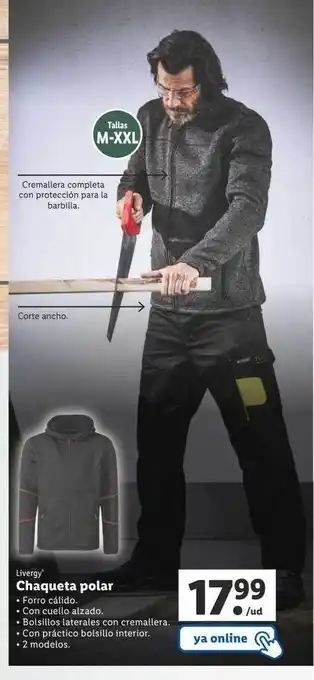 Lidl Livergy chaqueta polar oferta