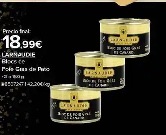 Costco Larnaudie blocs de froie gras de pato oferta
