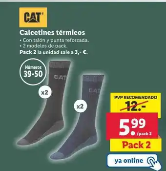 Lidl Cat calcetines térmicos oferta