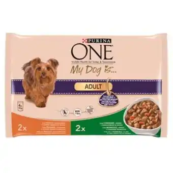 Plenus Supermercados Comida de perro one adulto pollo y cordero p4x100g oferta