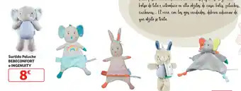 Alcampo Surtido Peluche Bebeconfort o Ingenuity oferta