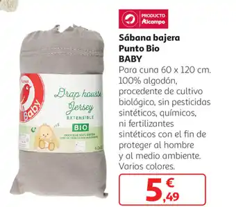 Alcampo Sábana bajera Punto Bio Baby oferta