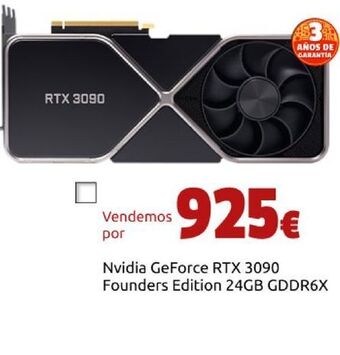 Nvidia geforce rtx 3090 founders edition 24gb gddr6x