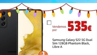 CeX Samsung galaxy s22 5g dual sim 128gb phantom black, libre a oferta