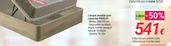 Carrefour Pikolin Canapè abatible gran capacitat 90x190cm oferta