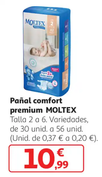 Alcampo Pañal comfort premium Moltex oferta
