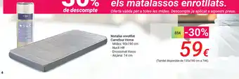 Carrefour Carrefour Home Matálas enrotllat 90x190cm oferta