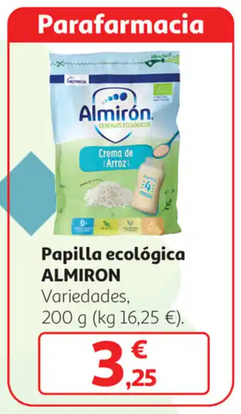 Alcampo Papilla ecológica Almiron 200g oferta