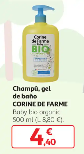 Alcampo Champú, gel de baño Corine de Farme 500ml oferta
