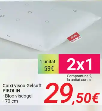 Carrefour Pikolin Coixí visco Gelsoft 70cm oferta