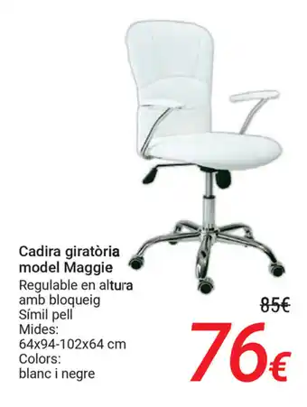 Carrefour cadira giratória model Maggie oferta