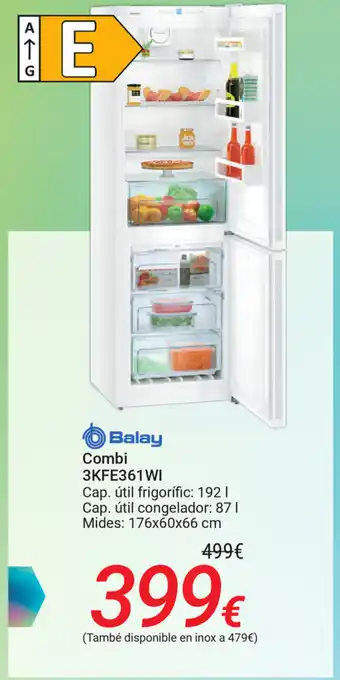 Carrefour Balay Combi 3KFE361WI 176x60x66 cm oferta