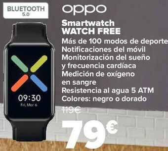 Carrefour Oppo smartwatch watch free oferta