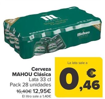Carrefour Cerveza mahou clásica oferta