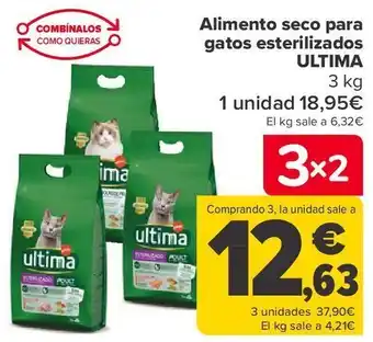 Carrefour Alimento seco para gatos esterilizados uiltima oferta