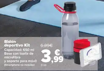 Carrefour Bidón deportivo kit oferta