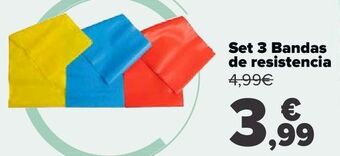 Carrefour Set 3 bandas de resistencia oferta