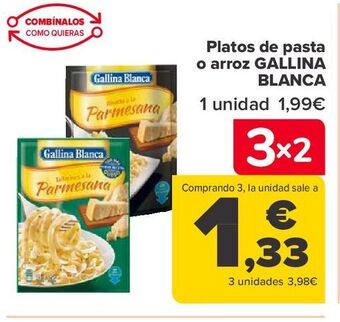 Carrefour Platos de pasta o arroz gallina blanca oferta