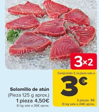 Carrefour Solomillo de atún oferta