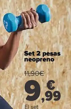 Carrefour Set 2 pesas neopreno oferta