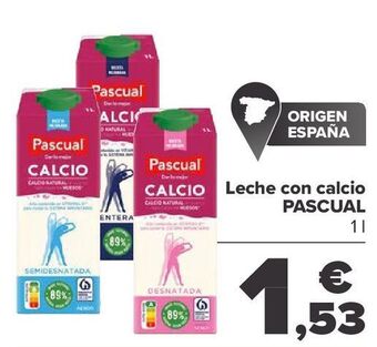 Carrefour Leche con calcio pascual oferta