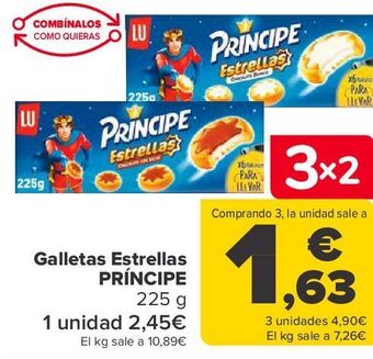 Carrefour Galletas estrellas príncipe oferta