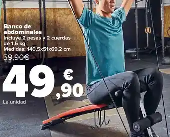 Carrefour Banco abdominales oferta