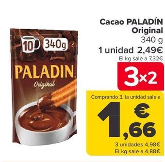 Carrefour Cacao paladín original oferta