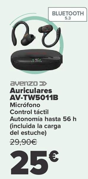 Carrefour Avenzo auriculares av-tw5011b oferta