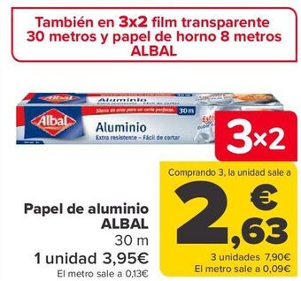 Carrefour Papel de aluminio albal oferta