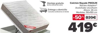 Carrefour Colchón nayade pikolin oferta
