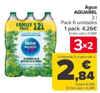 Carrefour Agua aquarel oferta