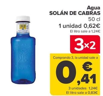 Carrefour Agua solán de cabras oferta