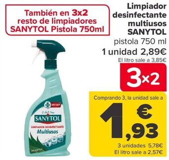 Carrefour Limpiador desinfectante multiusos sanytol oferta