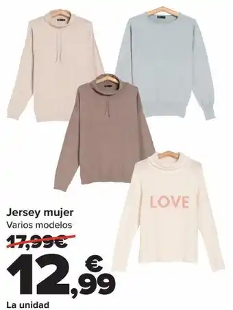 Carrefour Jersey mujer oferta