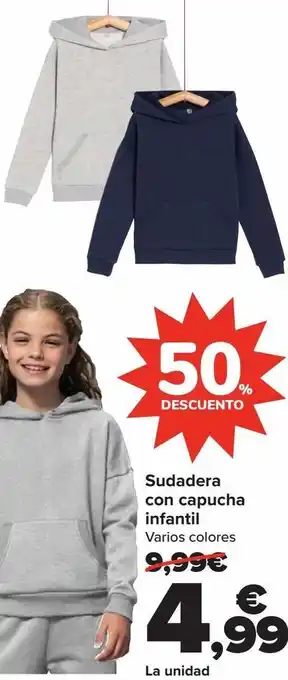 Carrefour Sudadera con capucha infantil oferta