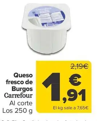 Carrefour Queso fresco de burgos carrefour oferta