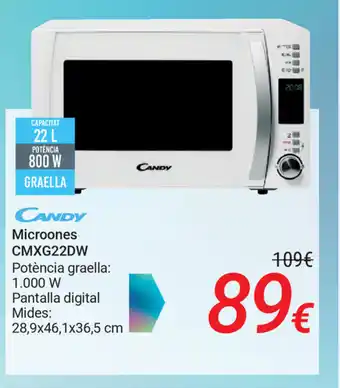 Carrefour Candy Microones CMXG220W 28,9x46,1x36,5 cm oferta
