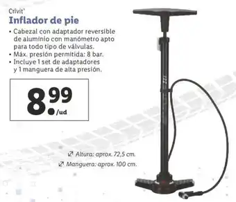 Lidl Crivit Inflador de pie oferta