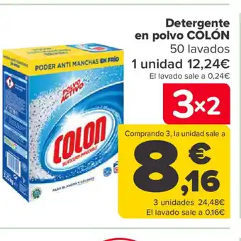 Carrefour Detergente en polco oferta