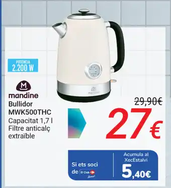 Carrefour mandine Bullidor MWK500THC oferta