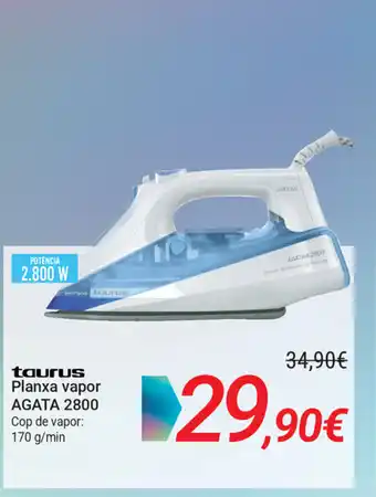 Carrefour taurus Planxa vapor Agata 2800 170g/min oferta