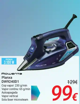 Carrefour Rowenta Planxa DW9240D1 230g/min oferta