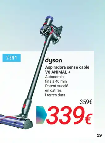 Carrefour dyson Aspiradora sense cable V8 Animal oferta