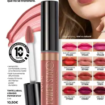 AVON Tinte labial oferta