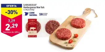 ALDI El Mercado De Aldi Hamburguesas New York 2 x 200g oferta