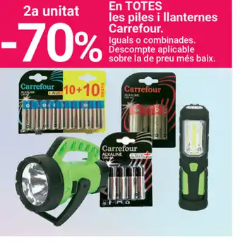 Carrefour Carrefour En Totes les piles i llanternes oferta