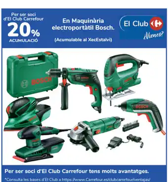 Carrefour Bosch En Maquinària electroportàtil oferta