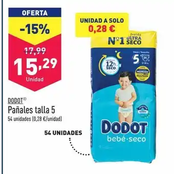 ALDI Pañales talla 5 dodot oferta