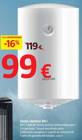 Bauhaus Termo eléctrico oferta